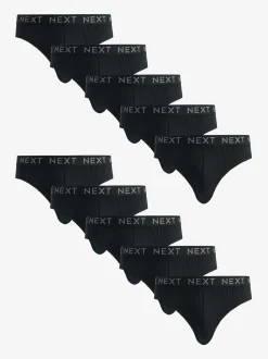 Black 10 pack Cotton Rich Briefs
