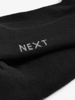 Black 5 Pack Cushioned Mid Trainer Socks