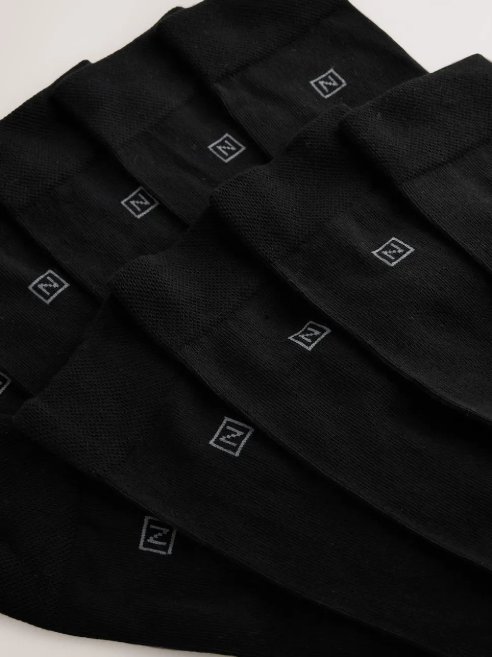 Black 10 Pack Cushioned Sole Comfort Socks