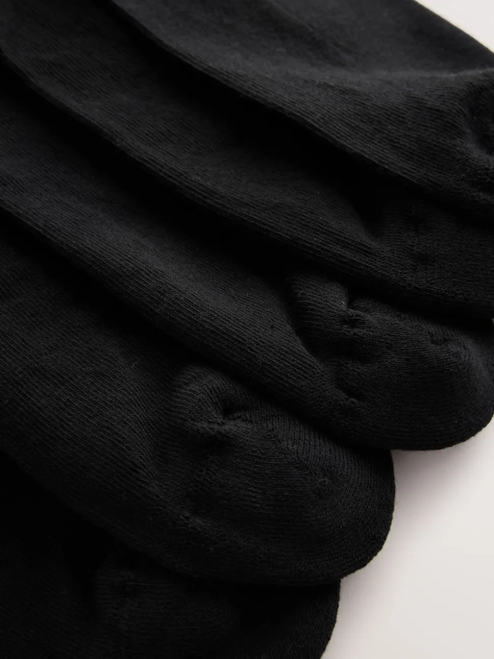 Black 10 Pack Cushioned Sole Comfort Socks