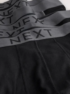Black 10 pack Hipster 100% Cotton Boxers