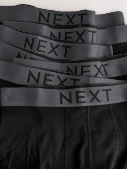 Black 10 pack Hipster 100% Cotton Boxers