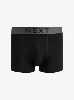 Black 4 pack Hipster 100% Cotton Boxers