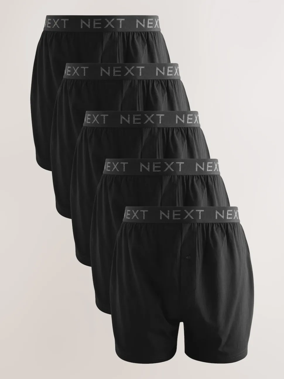 Black 5 Pack Loose Boxers