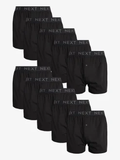 Black 10 pack Loose Fit Boxers