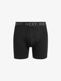 Black 10 pack Sports Longer Length A-Front Boxers