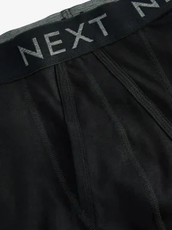 Black 15 Pack Sports Longer Length A-Front Boxers