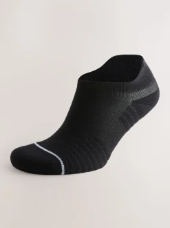 Black Active Cushioned Sports Trainer Socks 4 Pack