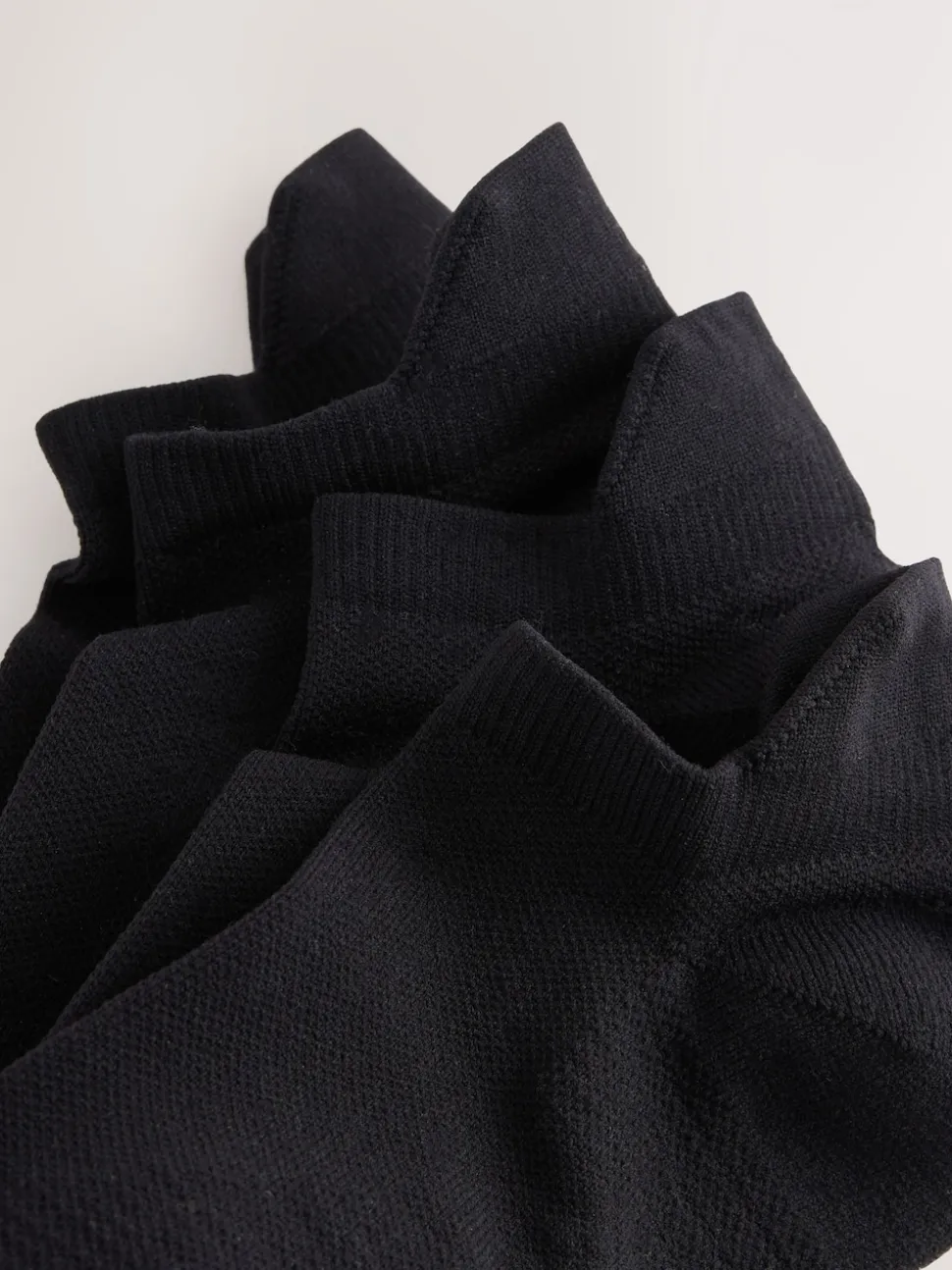 Black Active Cushioned Sports Trainer Socks 4 Pack