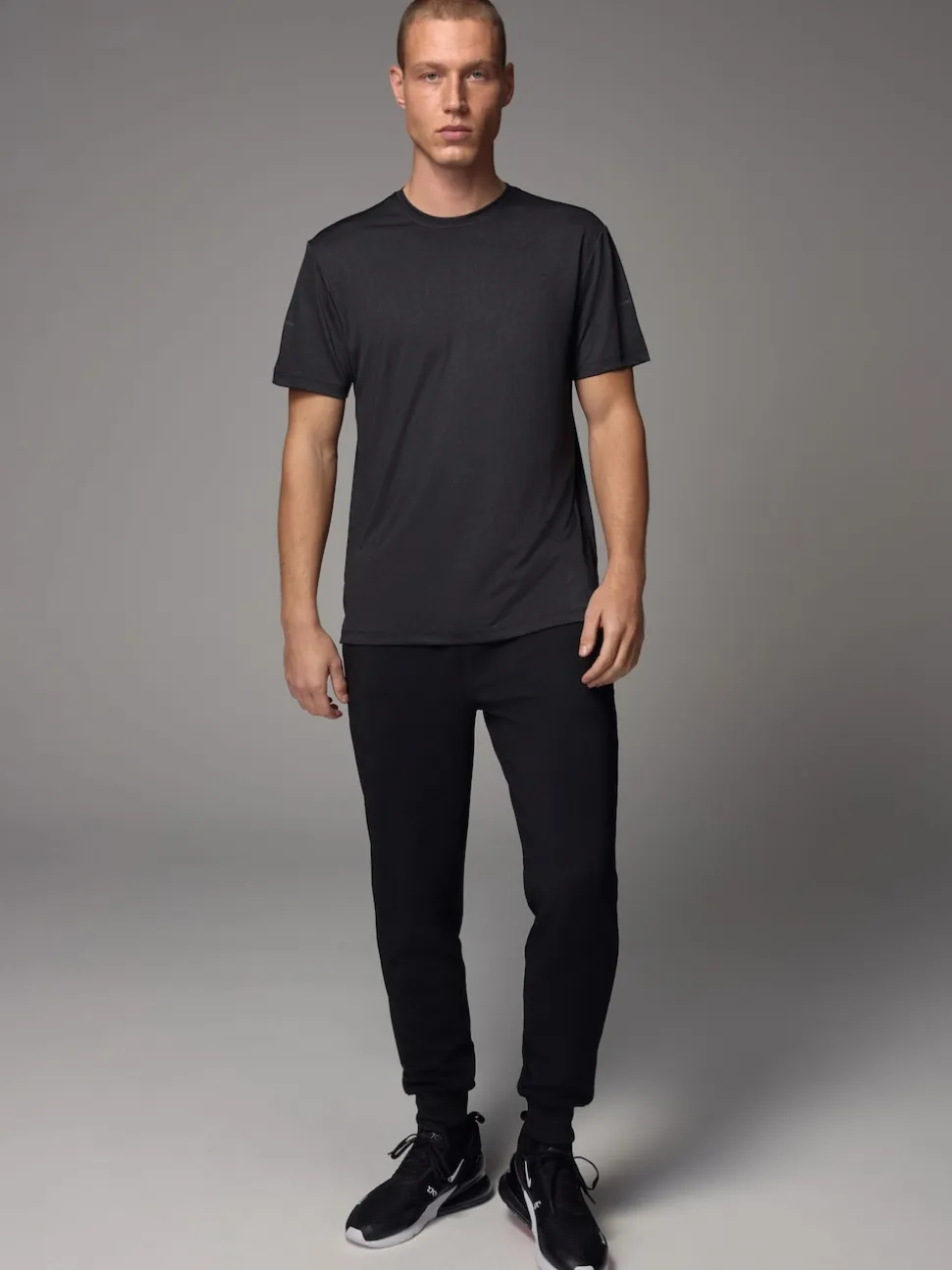 Black Active Gym Texture Training Joggers