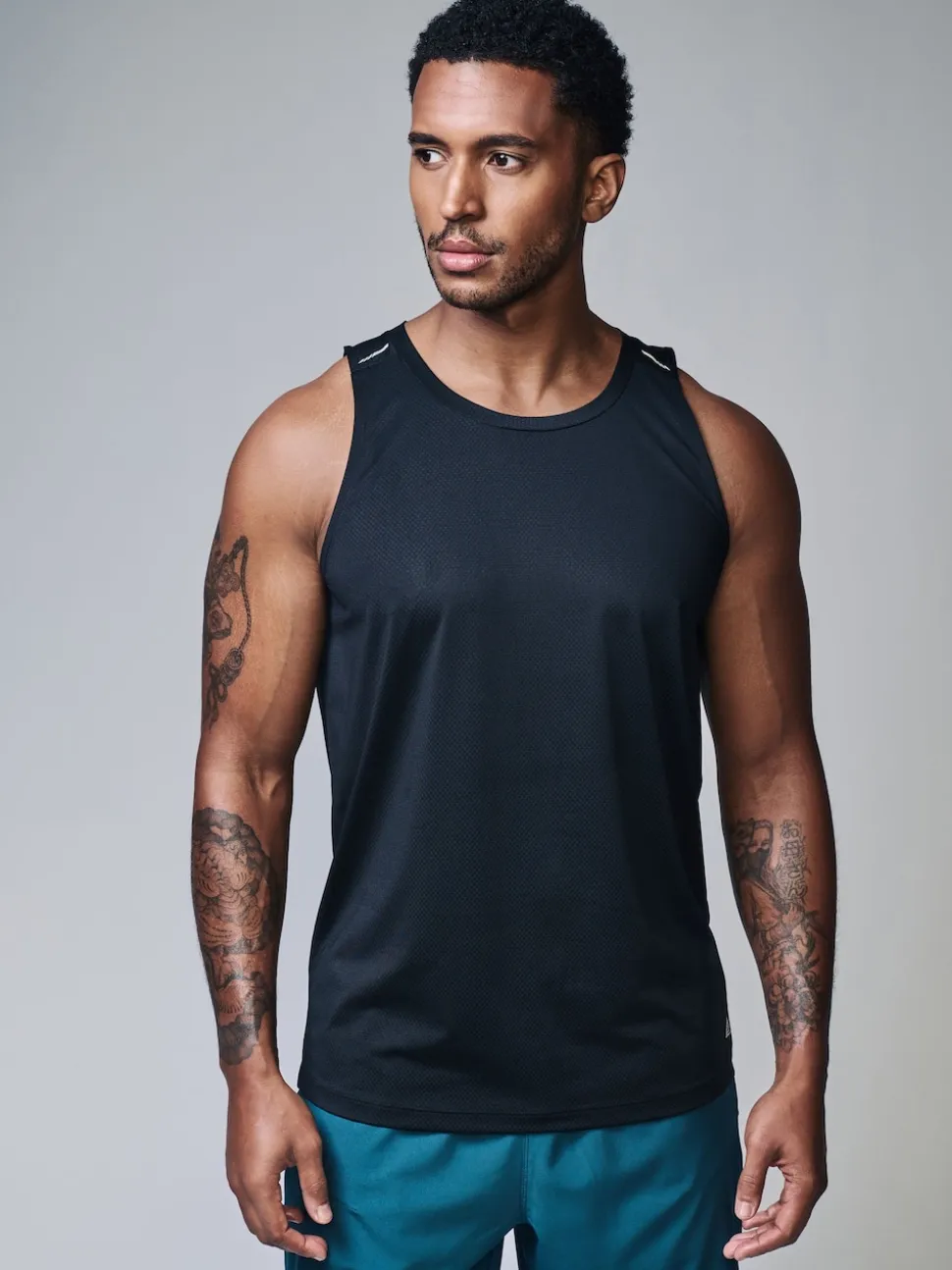 Black Active Gym Textured Training Vest
