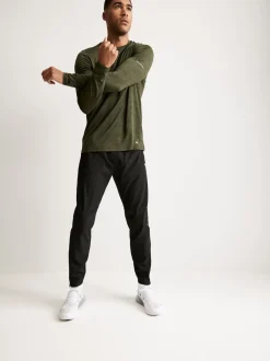 Black Active Gym Woven Training Joggers