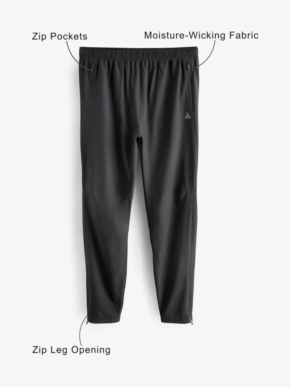 Black Active Gym Woven Training Joggers