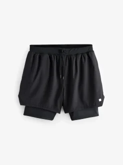 Black Active 2-In-1 Shorts