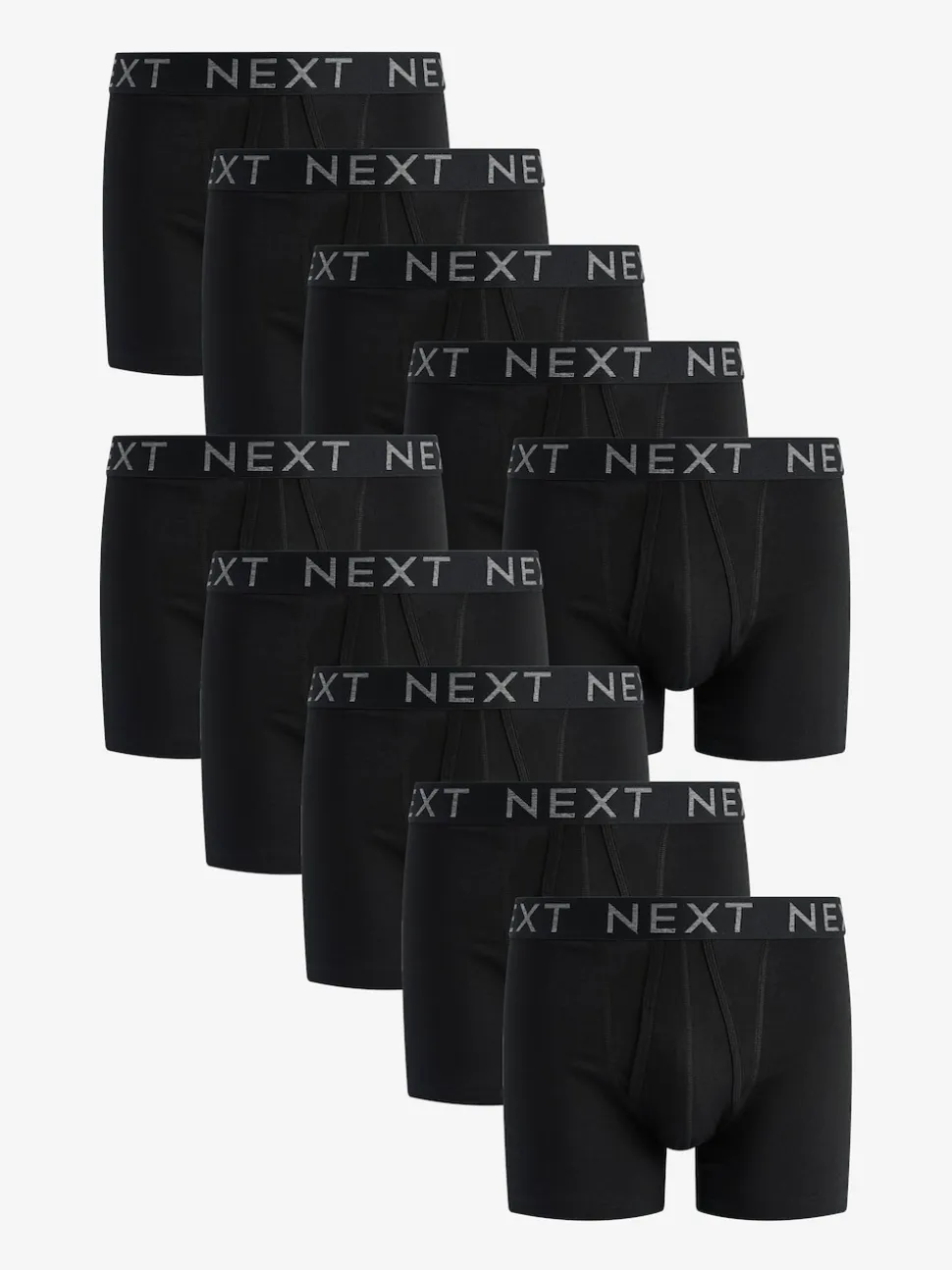 Black A-Front Boxers 10 Pack