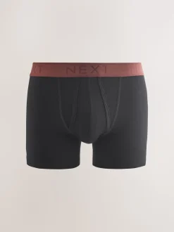 Black Blue/Brown Waistbands A-Front Boxers 10 Pack