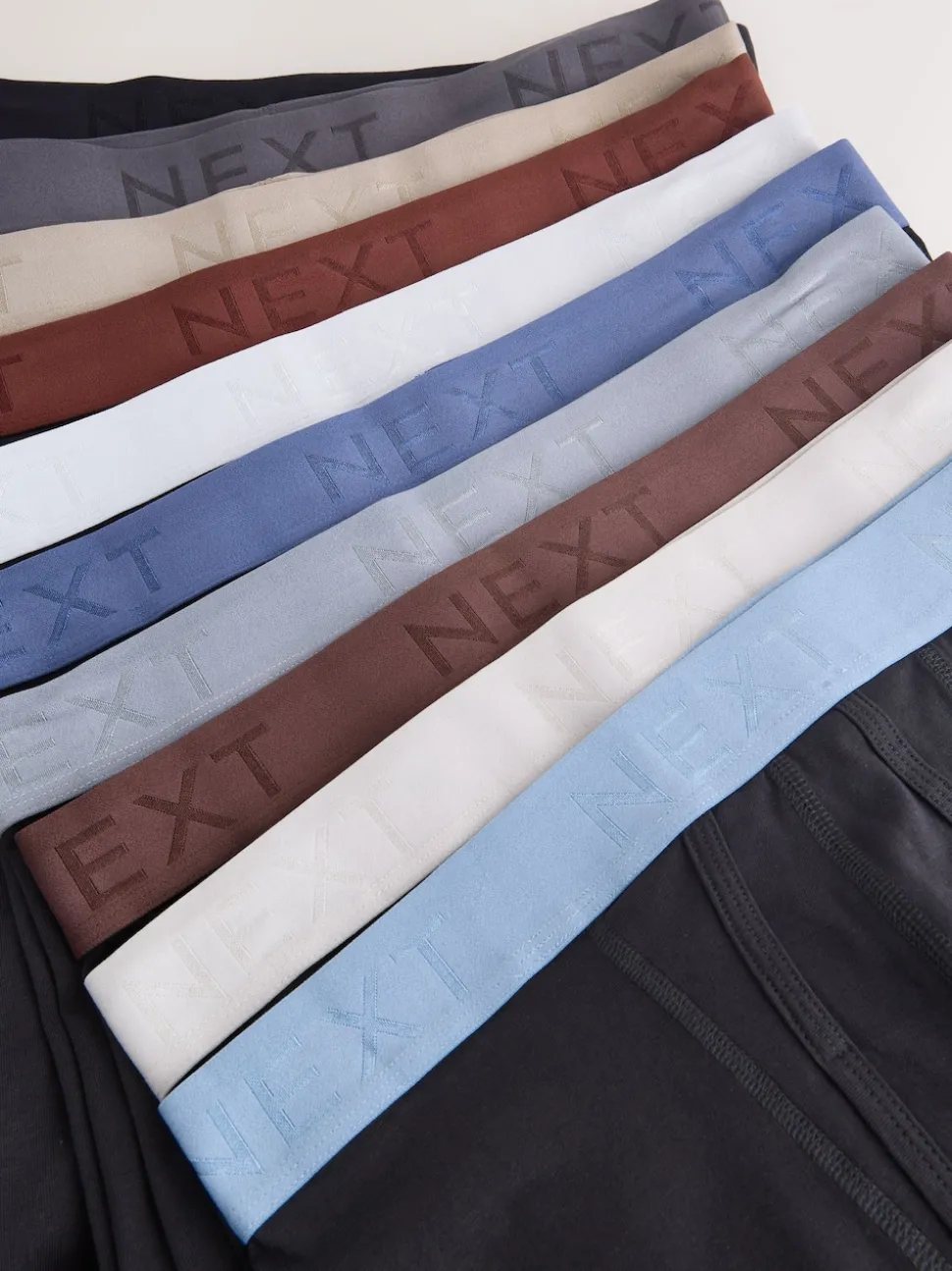 Black Blue/Brown Waistbands A-Front Boxers 10 Pack