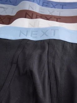 Black Blue/Brown Waistbands A-Front Boxers 10 Pack