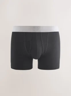 Black Blue/Brown Waistbands A-Front Boxers 10 Pack