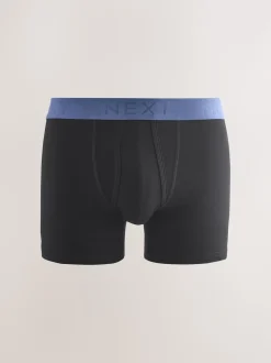 Black Blue/Brown Waistbands A-Front Boxers 10 Pack