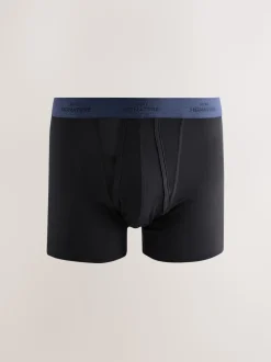 Black Blue/Grey Waistband Signature Comfort Soft Trunks