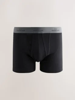 Black Blue/Grey Waistband Signature Comfort Soft Trunks