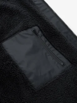 Black Borg Lined Shower Resistant Changing Robe