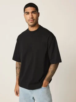 Black Boxy Heavyweight T-Shirt