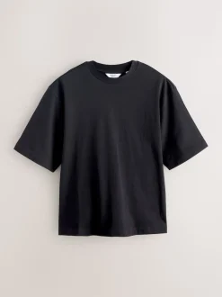 Black Boxy Heavyweight T-Shirt