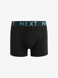 Black Bright Ombre Text Waistbands A-Front Boxers 10 Pack