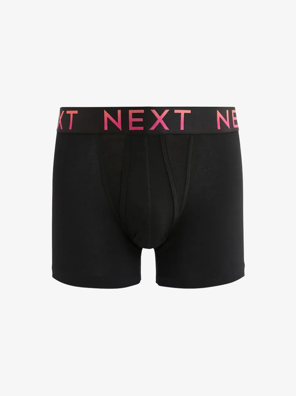 Black Bright Ombre Text Waistbands A-Front Boxers 10 Pack