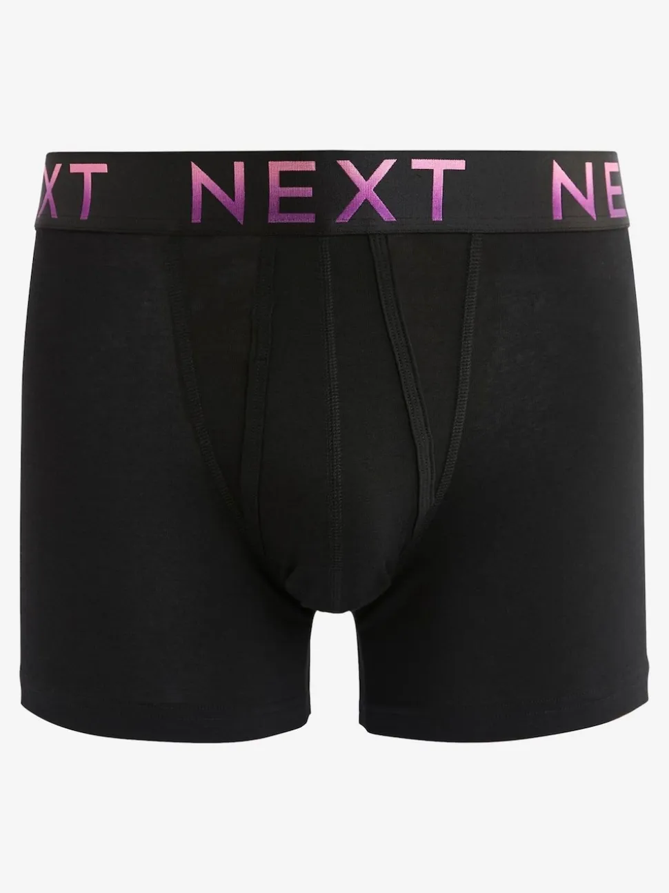 Black Bright Ombre Text Waistbands A-Front Boxers 10 Pack