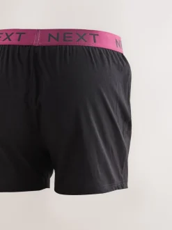 Black Bright Waistband Loose Boxers