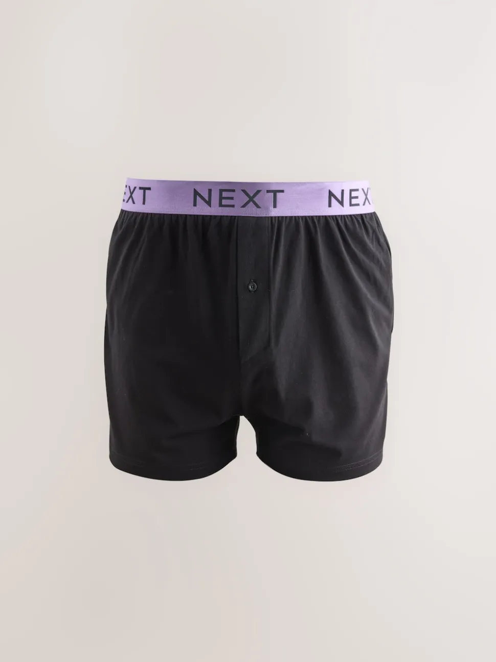Black Bright Waistband Loose Boxers