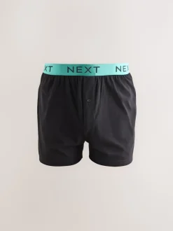 Black Bright Waistband Loose Boxers