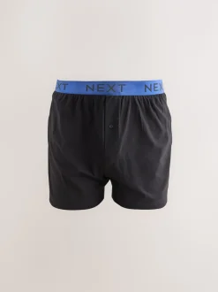 Black Bright Waistband Loose Boxers