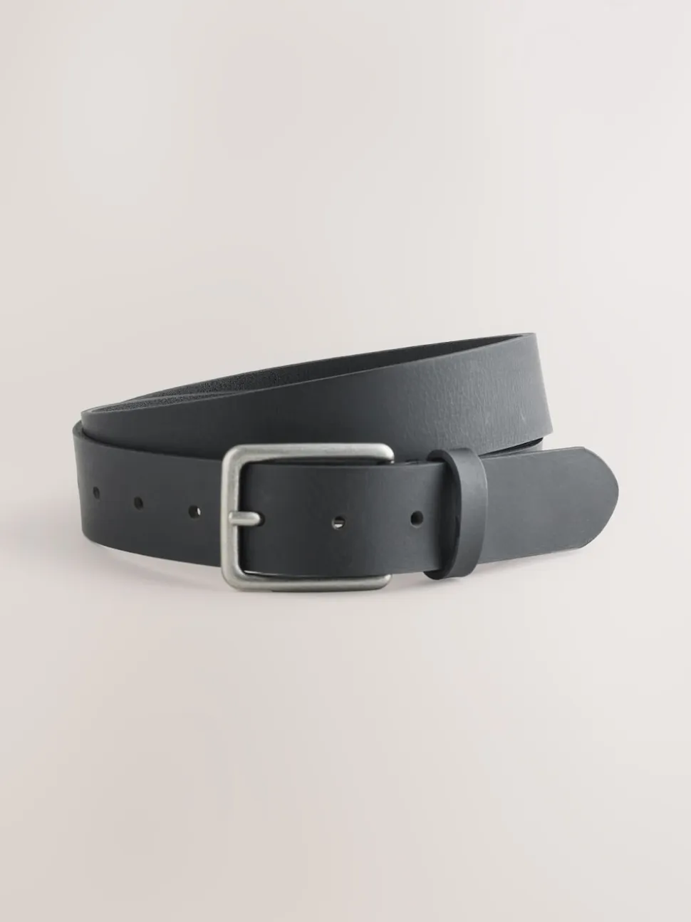 Black Brown Burnished Leather Belts Set 2 Pack