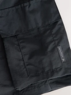Black Cargo Swim Shorts