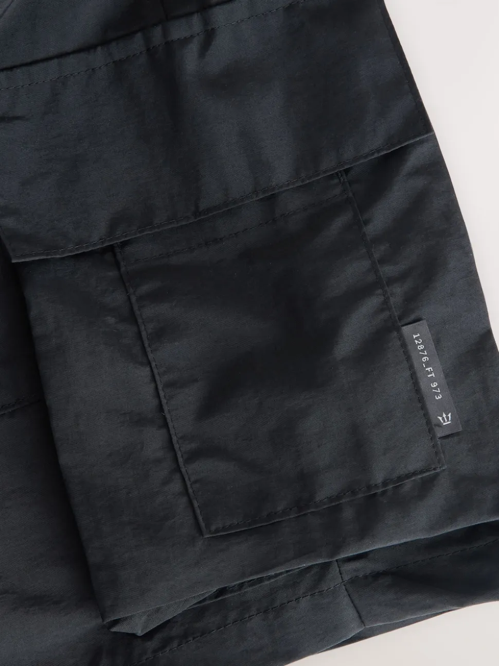 Black Cargo Swim Shorts