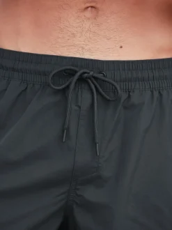 Black Cargo Swim Shorts