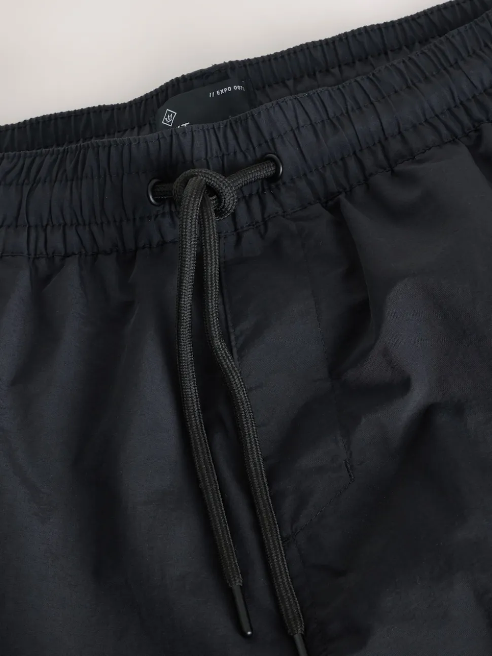 Black Cargo Swim Shorts