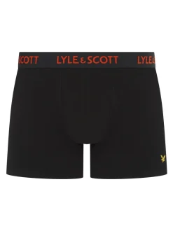 Black Chrome Lyle & Scott Underwear Trunks 3 Pack
