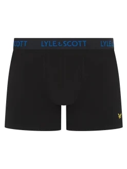 Black Chrome Lyle & Scott Underwear Trunks 3 Pack