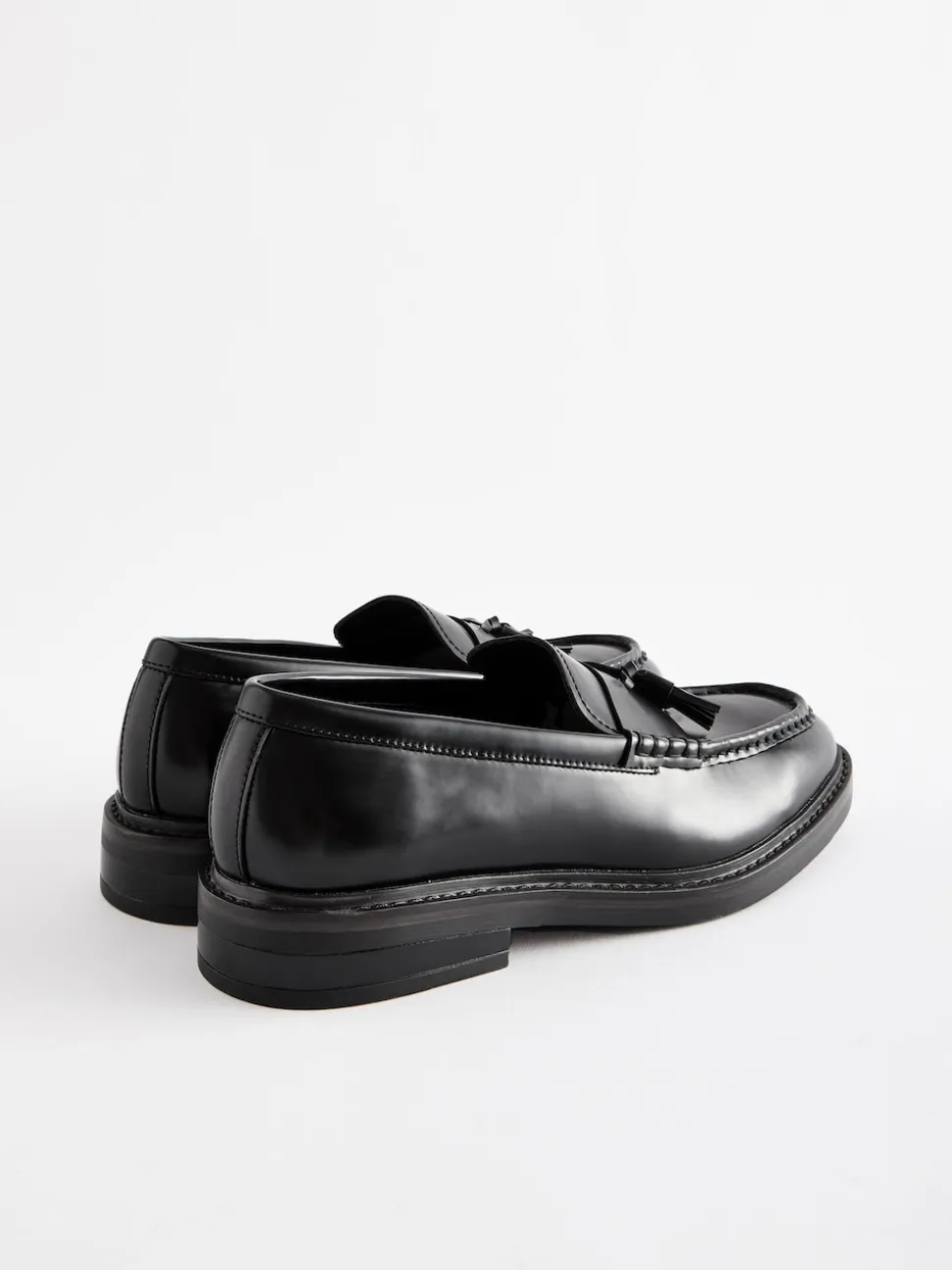 Black Chunky Tassel Loafers