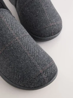Black Closed Back Slippers
