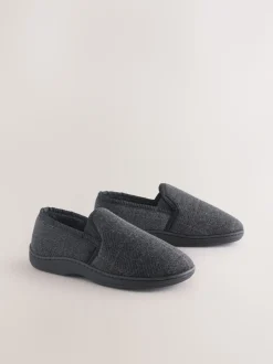 Black Closed Back Slippers