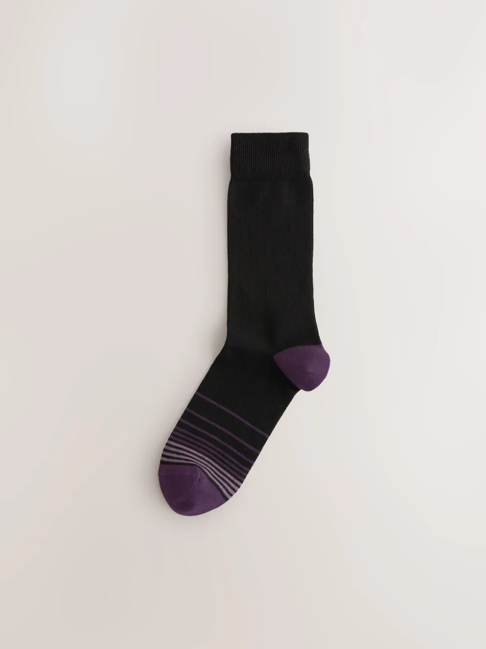 Black Colour Ombre 7 Pack Cotton Rich Socks