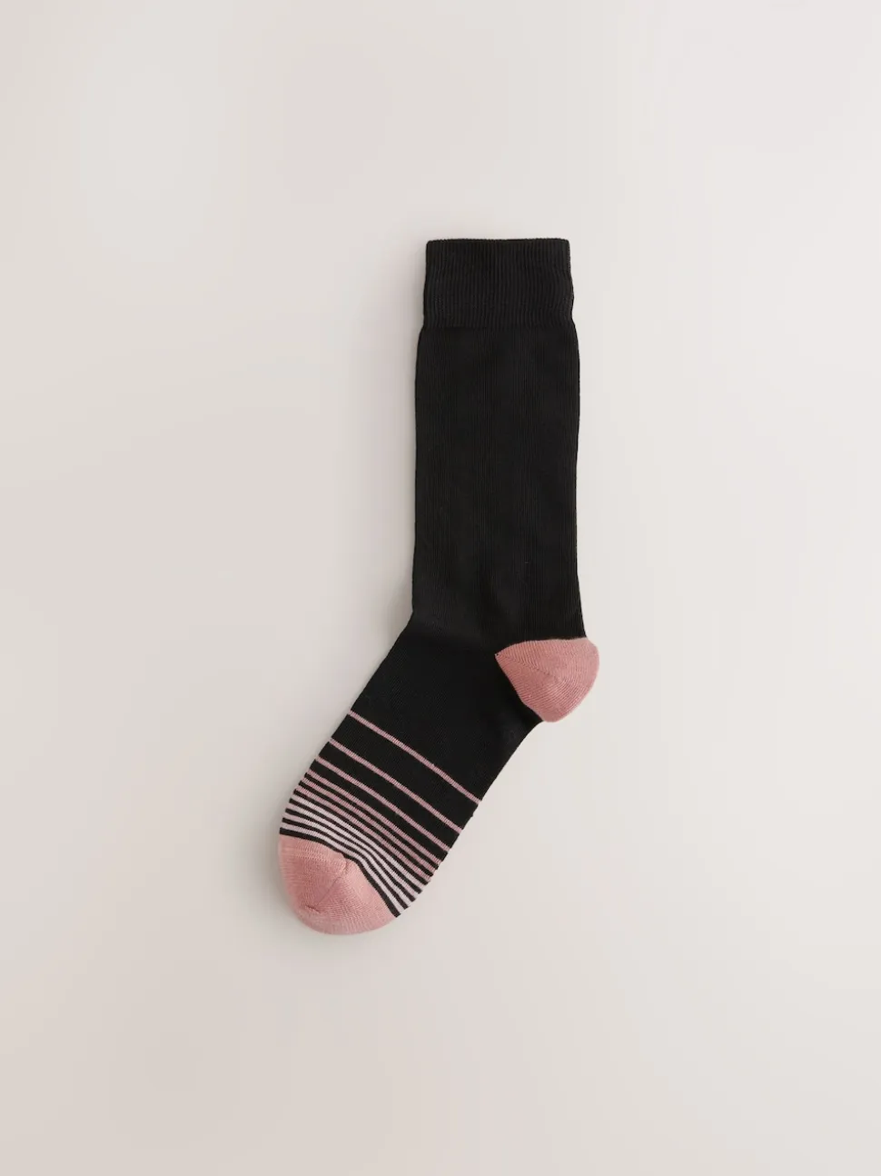 Black Colour Ombre 7 Pack Cotton Rich Socks