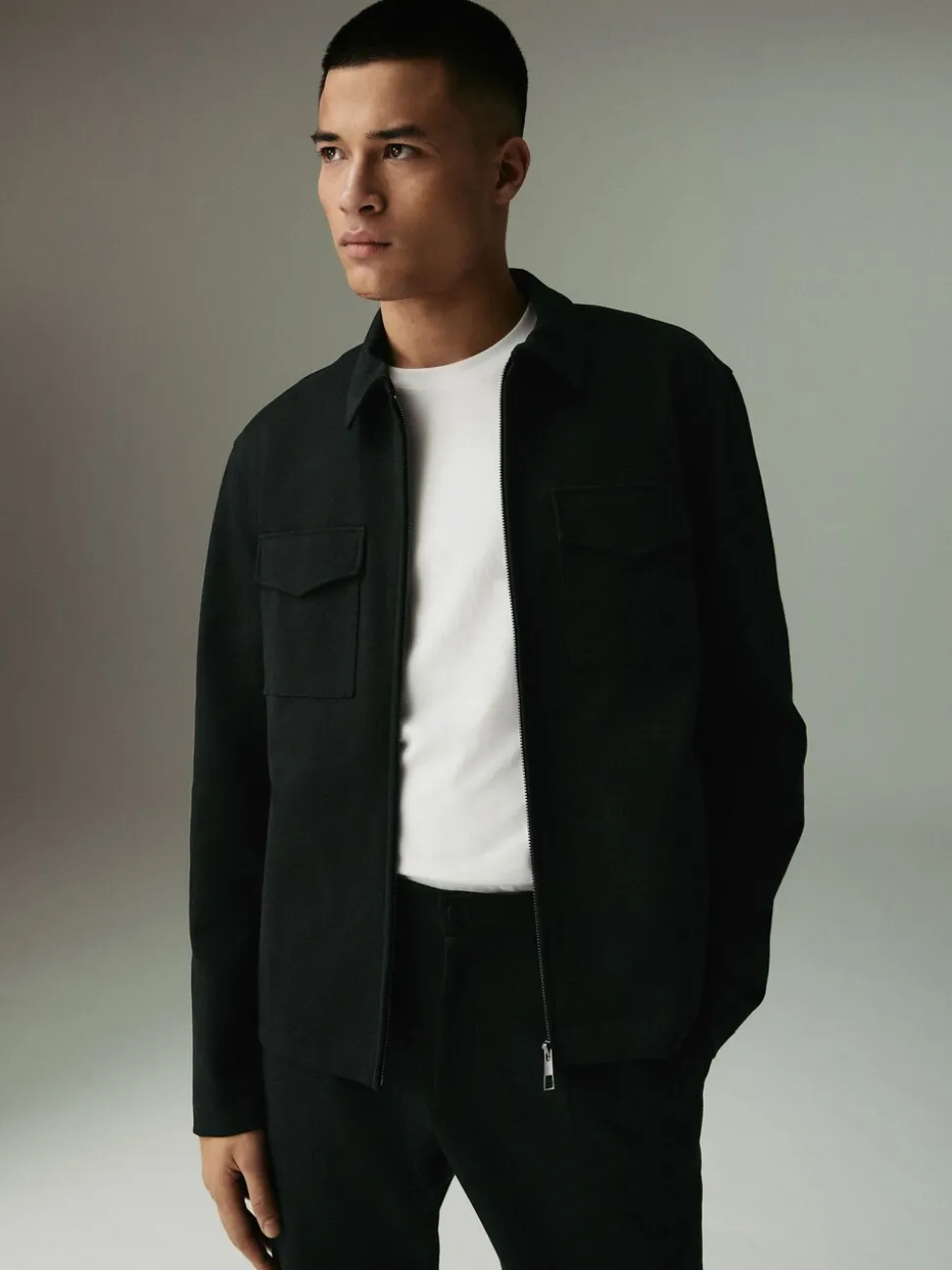 Black Co-ord Jersey Jacket & Trousers 2 Pack Set