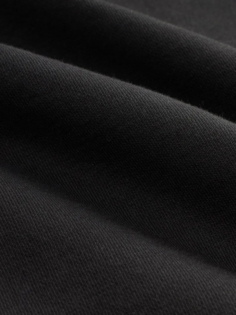 Black Cotton Rich Jersey Full Zip Funnel Neck Sweatshirt